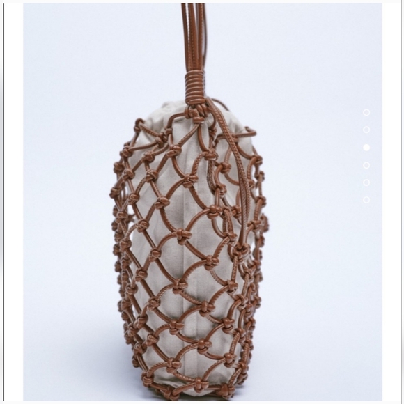 Zara Knotted Brown Mini Crossbody Bag - Picture 4 of 12